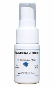 Individual-Lotion von dermaviduals kann man mit Wirkstoffen an Ihren Hauttyp individuell anpassen.